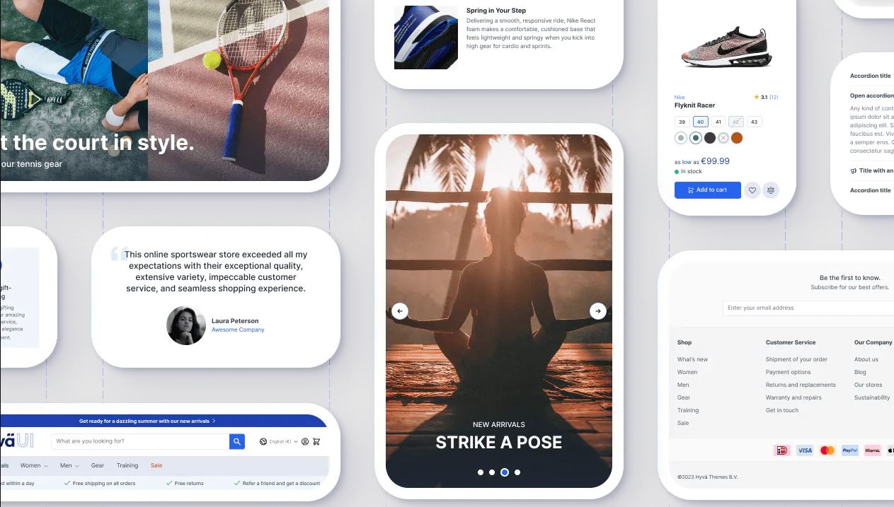 Transforme sua loja virtual com a velocidade do Hyvä e a expertise da Mage2 Commerce.