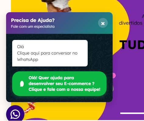 Widget de Chat WhatsApp na loja Magento 2