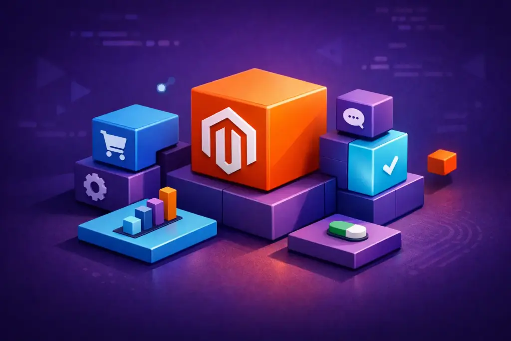 Desenvolvimento de módulo Magento 2: blocos que estendem a plataforma sem alterar o core