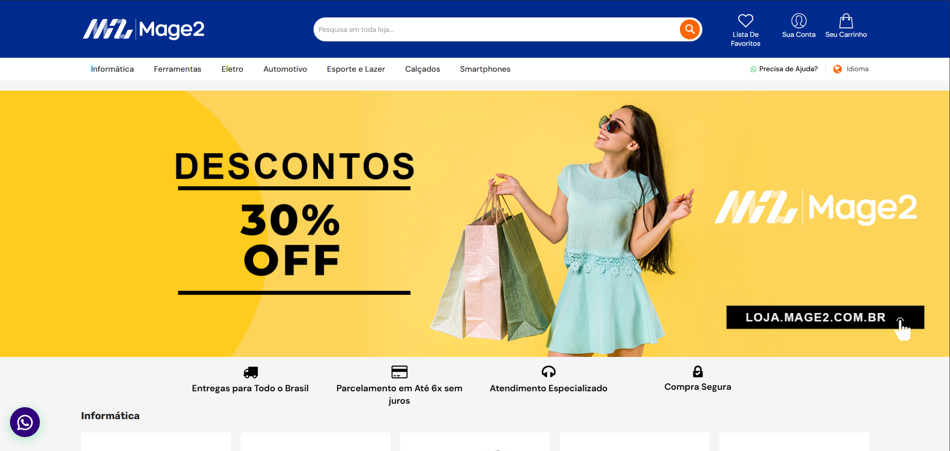 Loja Virtual Magento 2 de Alta Performance - Mage2 Commerce