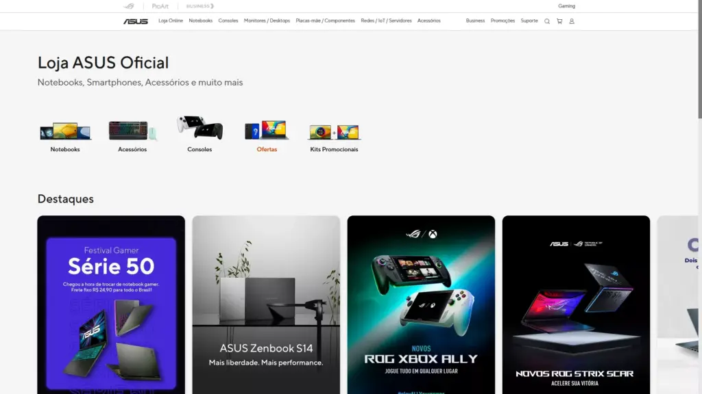 Loja ASUS com Magento 2 e frontend Next.js