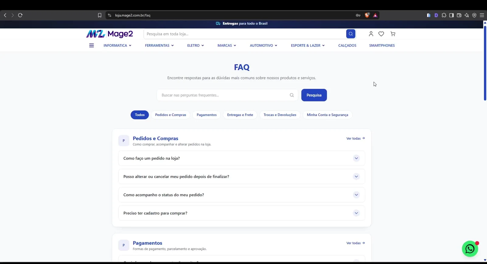 FAQ no Magento 2 + Hyvä: como funciona o Mage2 FAQ para SEO, GEO e AEO