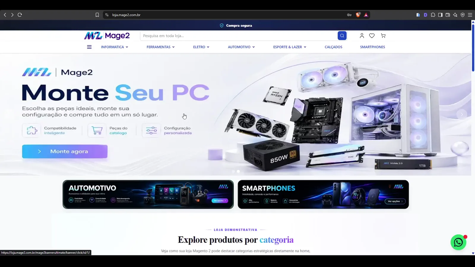 Banners e sliders no Magento 2 + Hyvä: Banner Ultimate